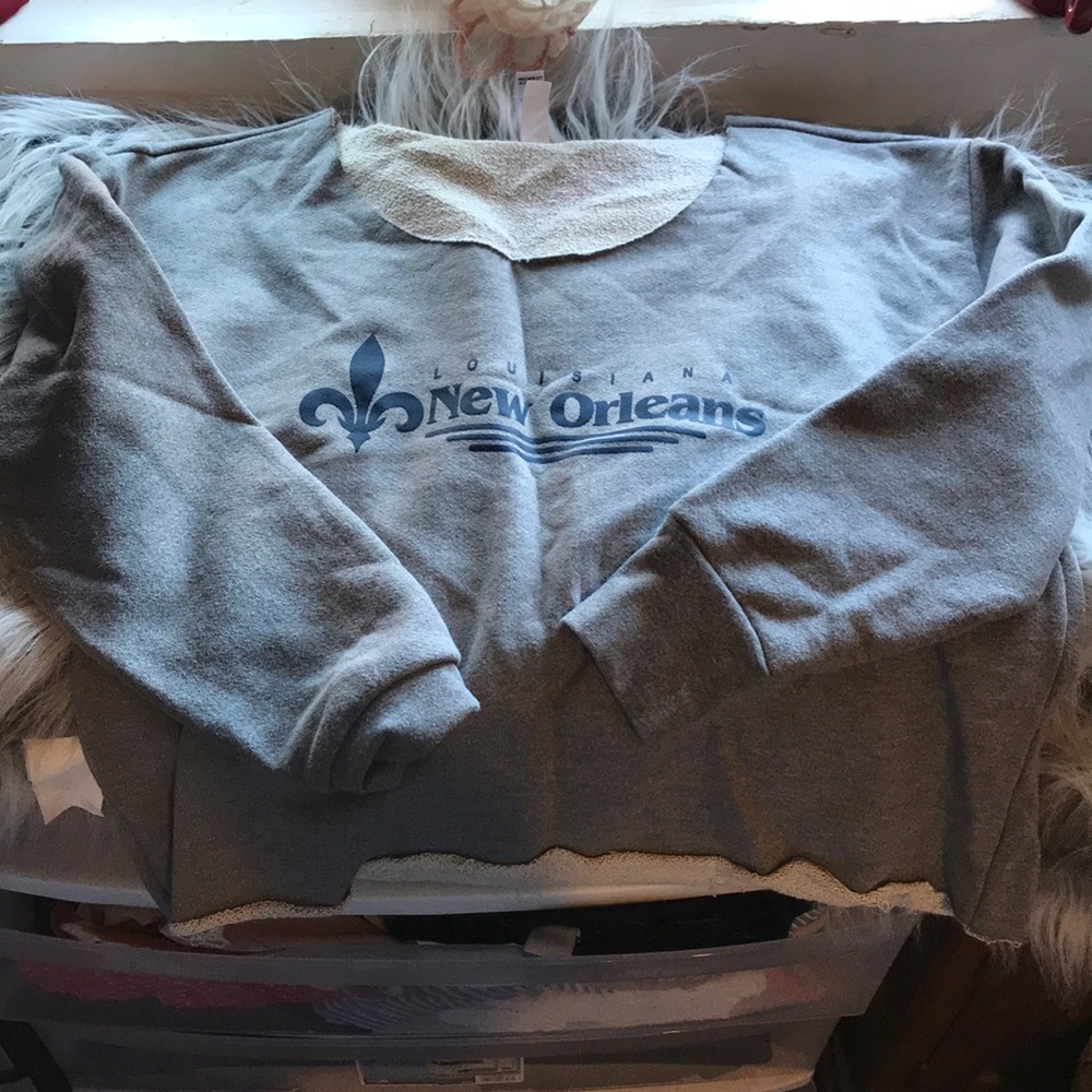 Cropped New Orleans sweater